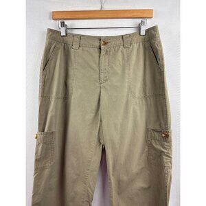 Dockers Womens Size 10 Cargo Pants 100% Cotton Khaki Casual Style